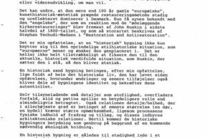 R Restaurering – En nyvurdering af teori og praksis, 1990.1