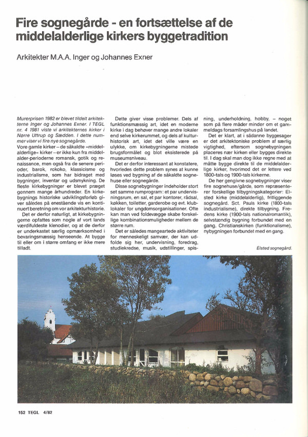 Fire sognegårde (Murerprisen) – Tegl 4:82, 1982