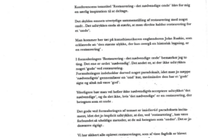 Restaurering – tab_vinding – Konferenceindlæg, 1991.2