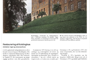 Restaurering af Koldinghus – Arkitektur 6:81, 1981