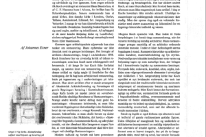 1993 Prioriteret nysgerrighed. Nekrolog Mogens Koch – Arkitekten 6:93