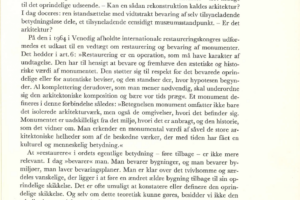 Restaurering – arkitektur – Bog om Mogens Koch 1968