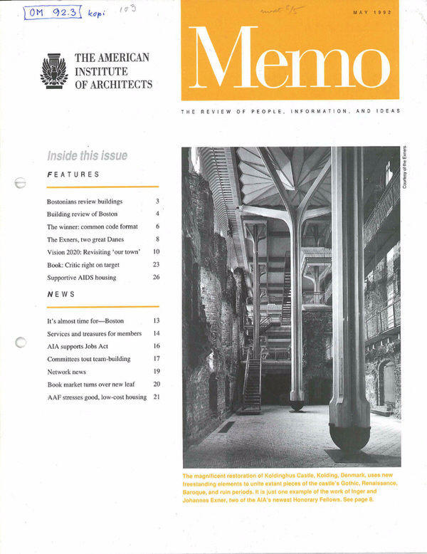 The Excellent Exners, Awards Honorary fellows – Memo, may 1992 (USA)